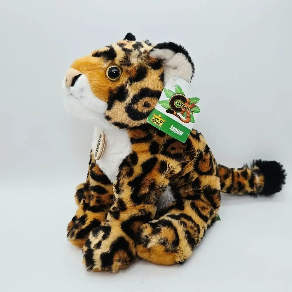 Wild Republic Cuddlekins Jaguar Cub Plush